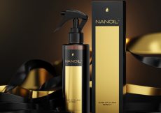 spray som forenkler hårstyling Nanoil